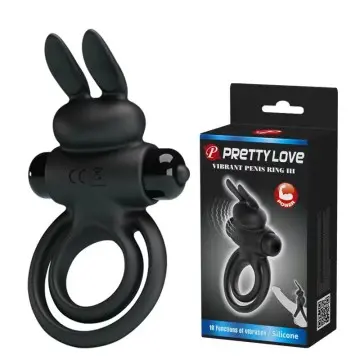 Male Silicone Rabbit vibration Cock Ring