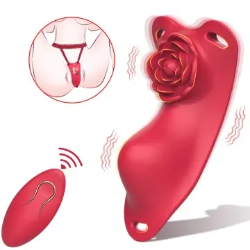 Wearable Panty vibrator Remote Contorl Rose Clitoral Stimulator Adult Sex Toy