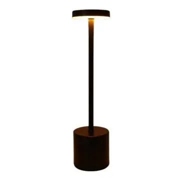 Black/Gold Dimmable Crystal Table Lamp 3 Colors LED