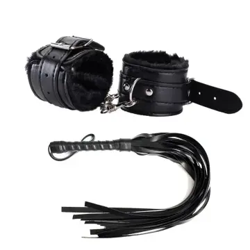 Sex Whip Leather Handcuffs BDSM Toys